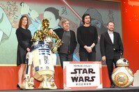「スター・ウォーズ／最後のジェダイ」来日記者会見の様子。