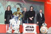 「スター・ウォーズ/最後のジェダイ」来日記者会見の様子。