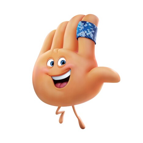 杉田智和が声を当てるハイタッチ。