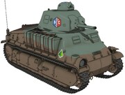 「ガールズ＆パンツァー 最終章」に登場する新戦車・S35。