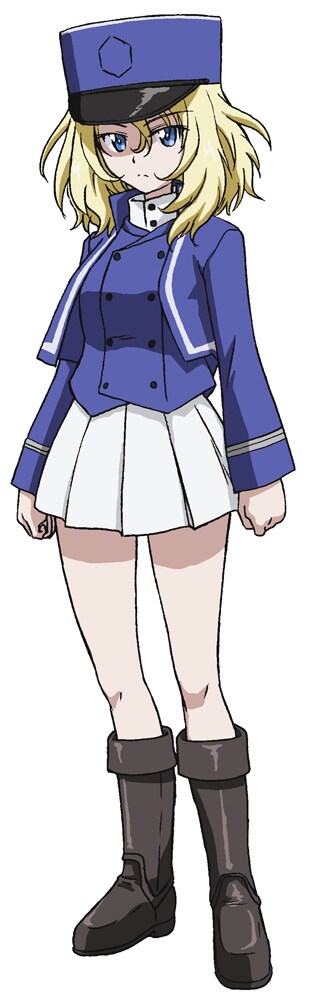 新キャラクターで、BC自由学園の押田。 - 「ガルパン最終章」初日舞台