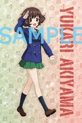 第3週目に配布される来場者特典「ガールズ&パンツァー 戦車道大作戦！シリアル付ポストカード（全5種）」。