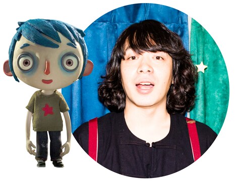 左からズッキーニ、峯田和伸。