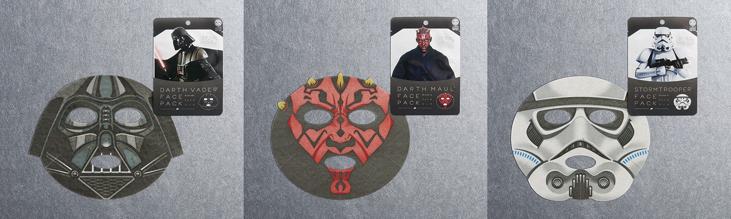 「スター・ウォーズ」シリーズのフェイスパック。