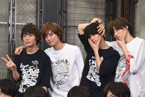 左から溝口琢矢、正木郁、石原壮馬、太田将熙。