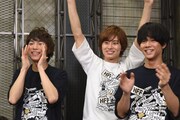 左から溝口琢矢、正木郁、石原壮馬。