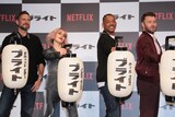 左からデヴィッド・エアー、ノオミ・ラパス、ウィル・スミス、ジョエル・エドガートン。