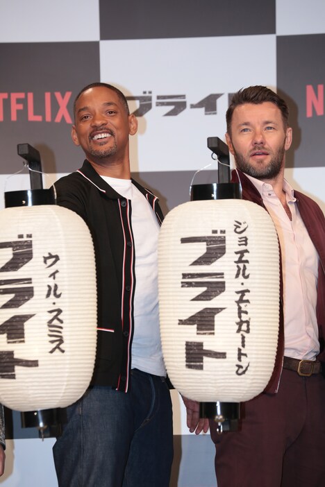 左からウィル・スミス、ジョエル・エドガートン。