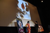 映画秘宝のグラビアメイキングカット。