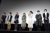 「トリノコシティ」初日舞台挨拶の様子。