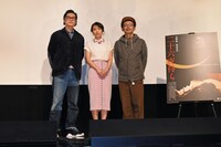 「二十六夜待ち」初日舞台挨拶の様子。