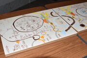 「変態アニメーションナイト ザ・ツアー:セレブレート」展示コーナーの様子。