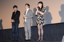 左から山崎貴、堺雅人、高畑充希。