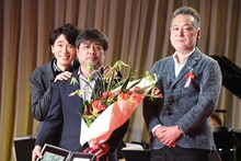 左からユースケ・サンタマリア、岸善幸、瀬々敬久。