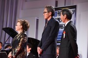 左から石原まき子、松重豊、村川透。