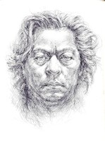 生頼範義自画像