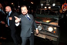 「ジュマンジ／ウェルカム・トゥ・ジャングル」LAプレミアに出席したジャック・ブラック。