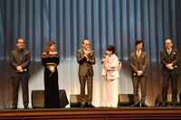 「北の桜守」完成披露試写会の様子。