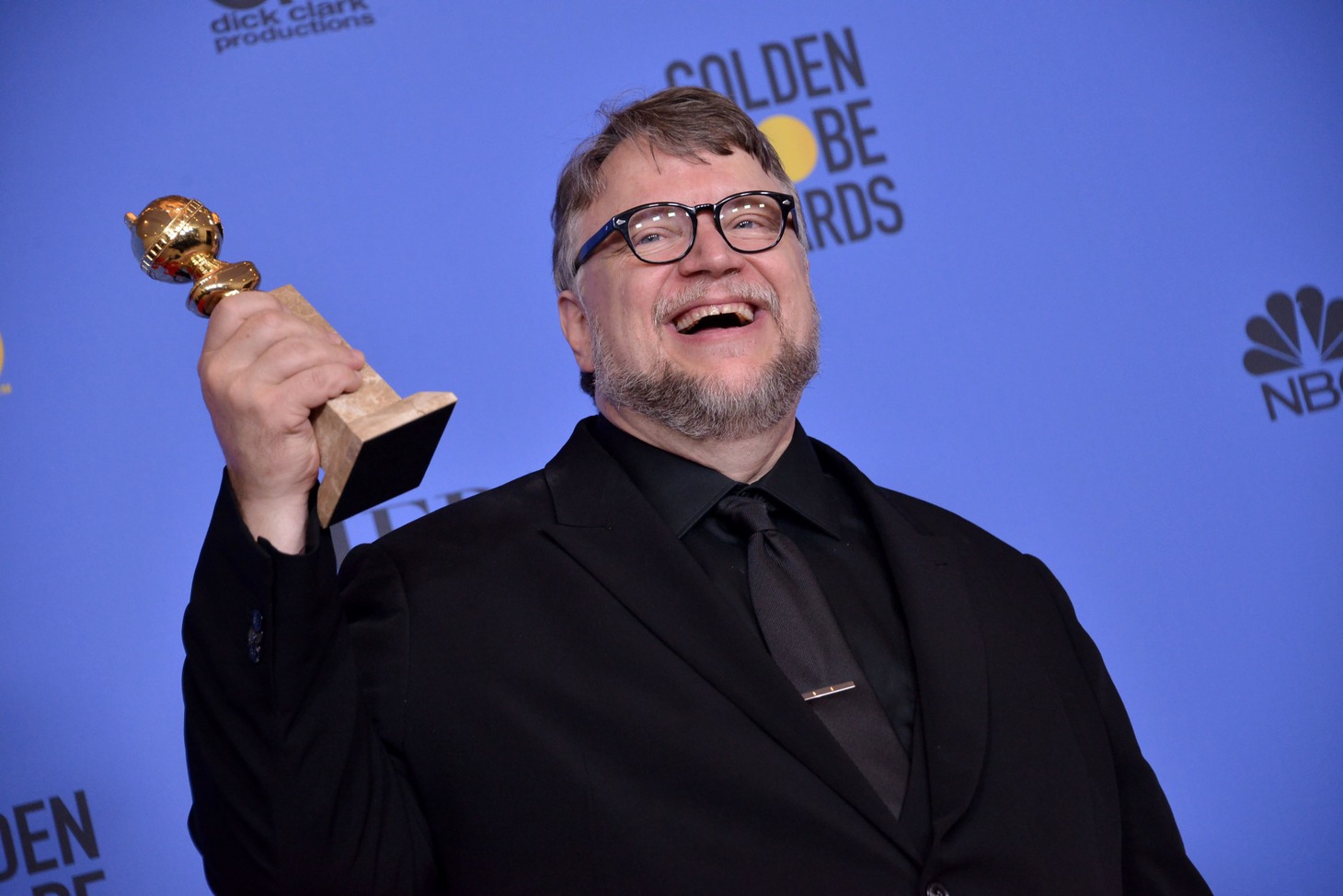 第75回ゴールデングローブ賞にて監督賞を獲得したギレルモ・デル・トロ。（写真提供：Sthanlee Mirador / Sipa USA / Newscom / ゼータ イメージ）