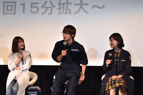 「アンナチュラル」製作発表の様子。