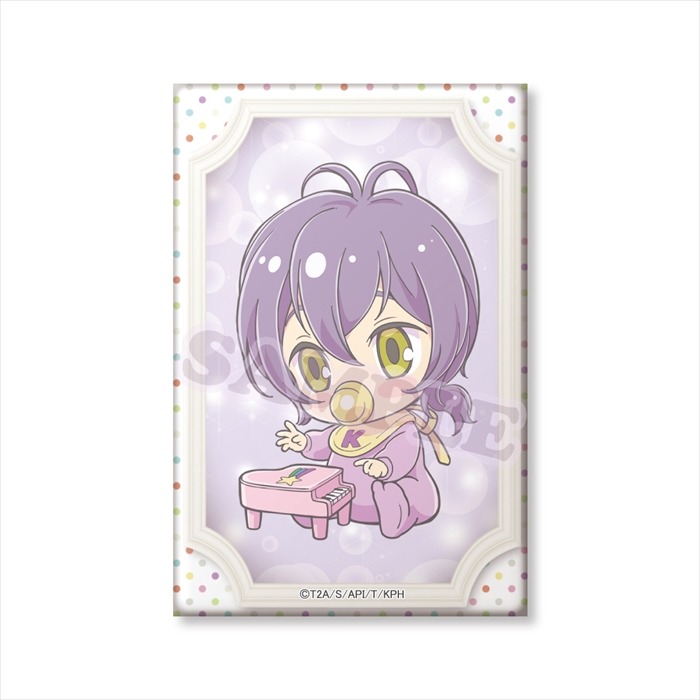「YOUNG OF PRISM フォトスタンド風缶バッジ 神浜コウジ」（500円）