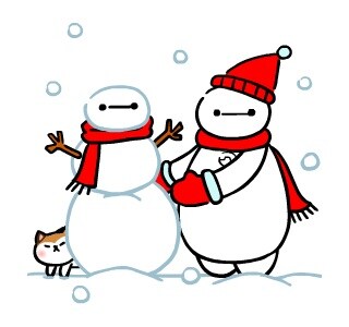 「ベイマックス(ほのぼの)」LINEスタンプ