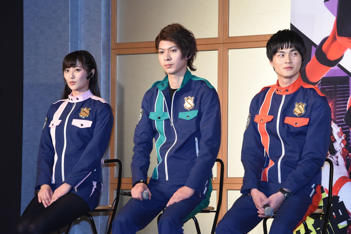 左から奥山かずさ、横山涼、結木滉星。