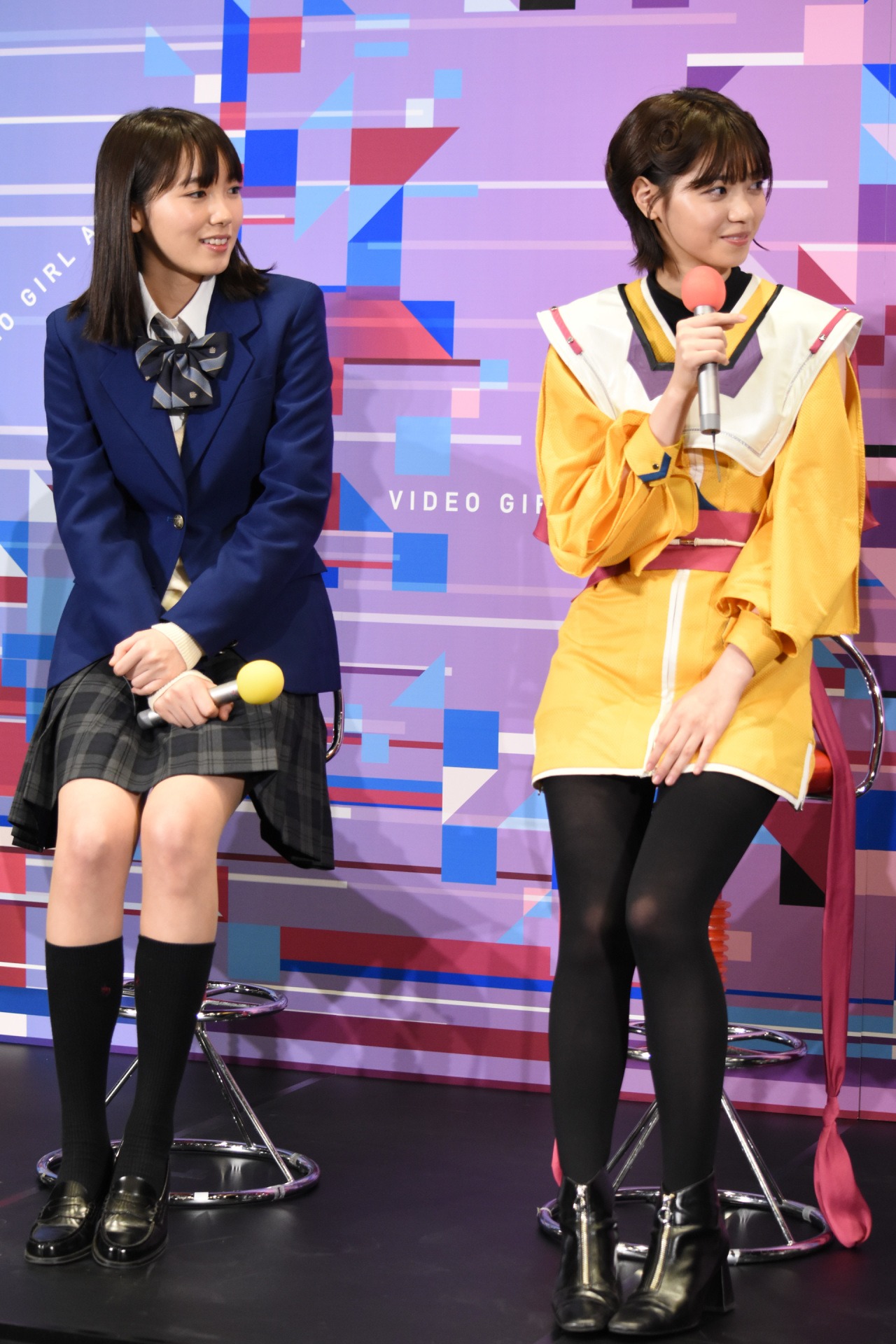 「電影少女 -VIDEO GIRL AI 2018-」記者会見の様子。