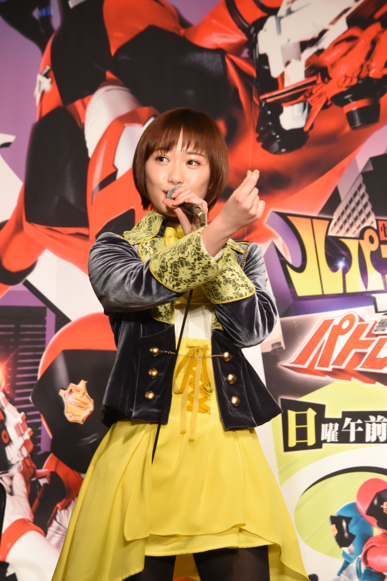名乗りを披露する工藤遥。