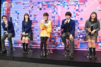 「電影少女 -VIDEO GIRL AI 2018-」記者会見の様子。