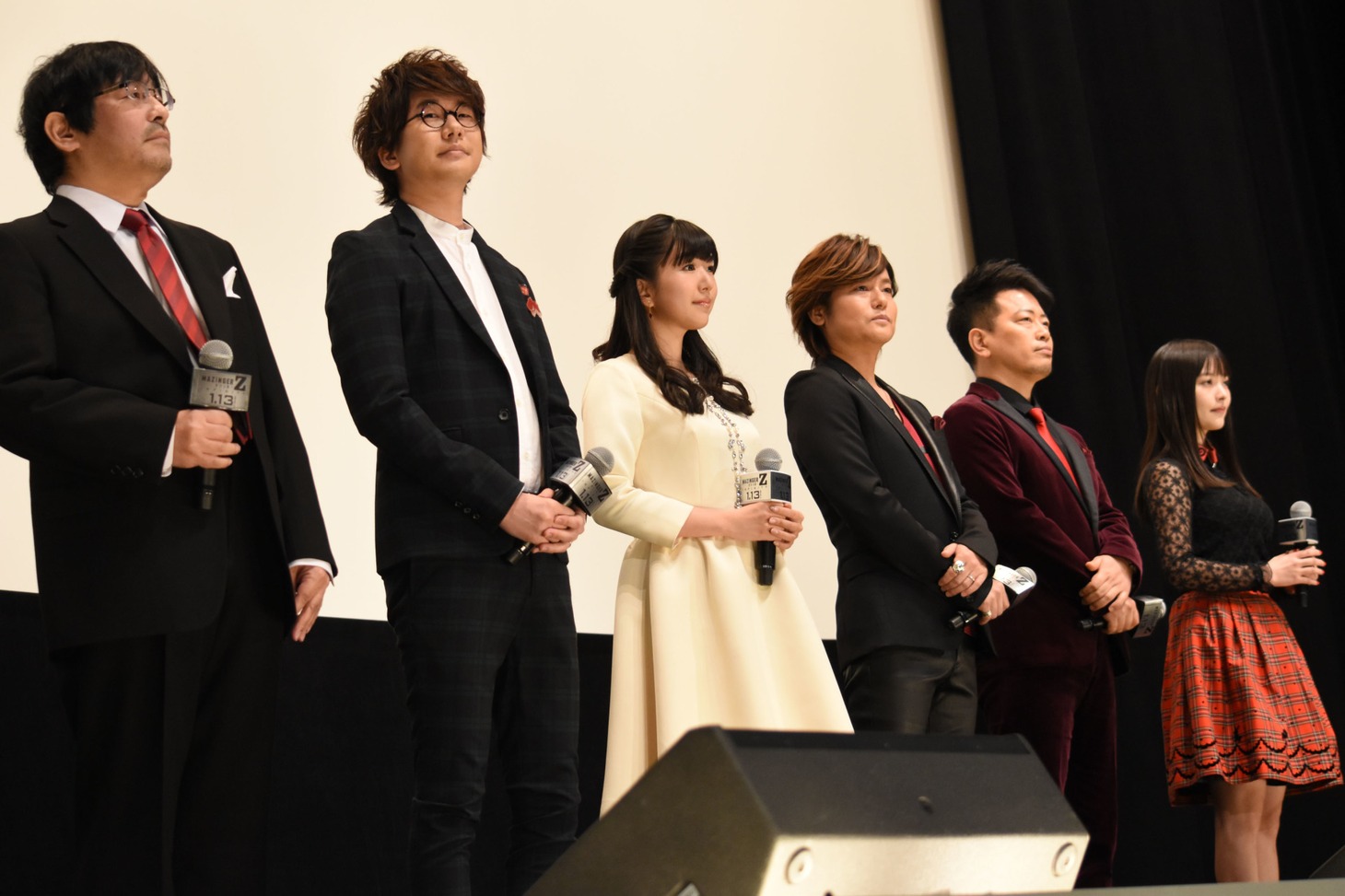 「劇場版 マジンガーZ ／ INFINITY」初日舞台挨拶の様子。