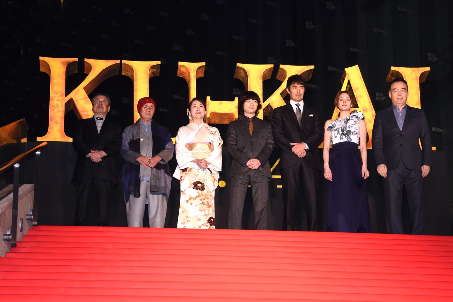 「空海―KU-KAI― 美しき王妃の謎」レッドカーペットイベントの様子。