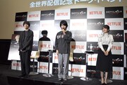 「DEVILMAN crybaby」全世界配信記念トークイベントの様子。