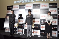 「DEVILMAN crybaby」全世界配信記念トークイベントの様子。