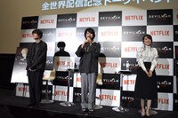 「DEVILMAN crybaby」全世界配信記念トークイベントの様子。