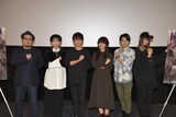 「劇場版『進撃の巨人』Season2～覚醒の咆哮～」大ヒット記念舞台挨拶の様子。左から肥塚正史、井上麻里奈、梶裕貴、石川由依、下野紘、小林ゆう。
