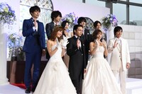 ドラマ「ホリデイラブ」制作発表記者会見の様子。