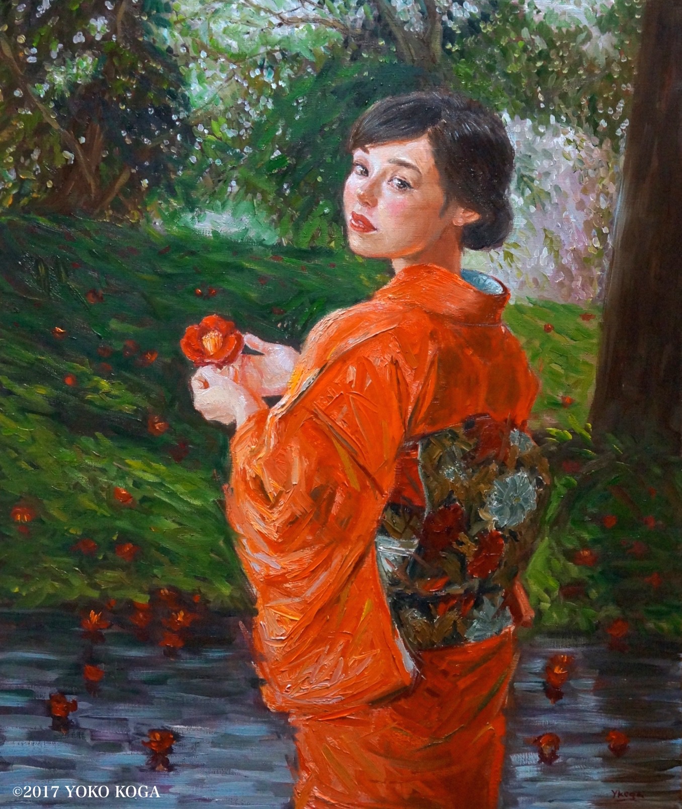 古賀陽子による油絵。