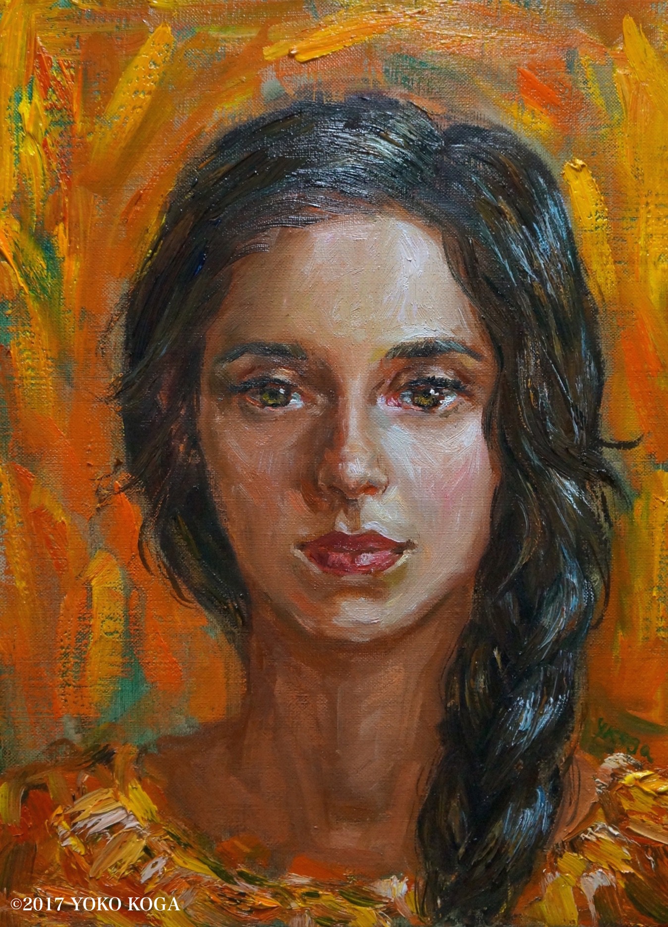 古賀陽子による油絵。