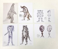 「成田亨画集 ［復刻版］BOX」復刊ドットコム購入者特典のポストカード。