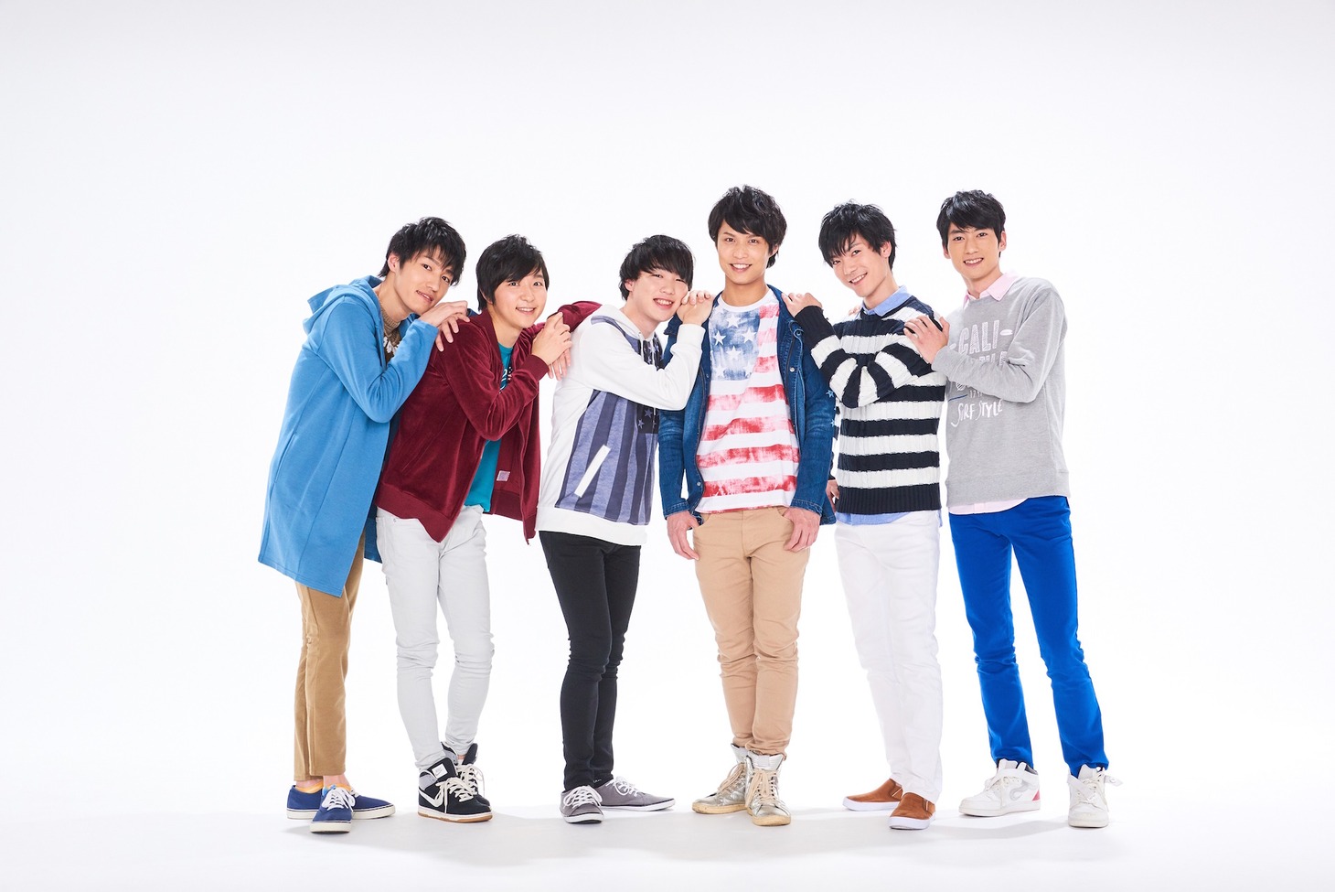 チームAのメンバー。左から元木諒、冨沢竜也、松岡雅士、岩崎孝次、広瀬北斗、小島権徳。