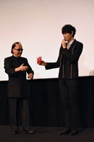 「風の色」初日舞台挨拶の様子。