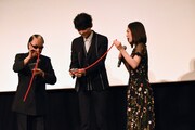 左からMr.マリック、古川雄輝、藤井武美。