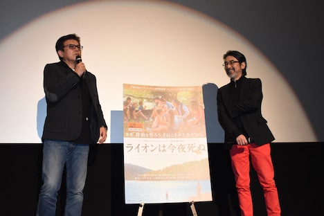 左から三浦友和、諏訪敦彦。