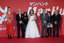 左からTAO、倉田保昭、アンジェルス・ウー、國村隼、ジョン・ウー。