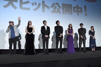 「不能犯」初日舞台挨拶の様子。