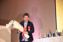 プレゼンターとして登場した是枝裕和。