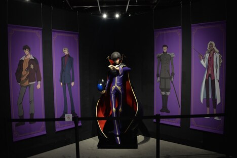 「コードギアス 反逆のルルーシュ展」の様子。