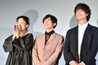 「blank13」初日舞台挨拶の様子。