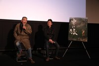 「東の狼」初日舞台挨拶の様子。